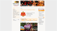 Desktop Screenshot of annakirmes.de